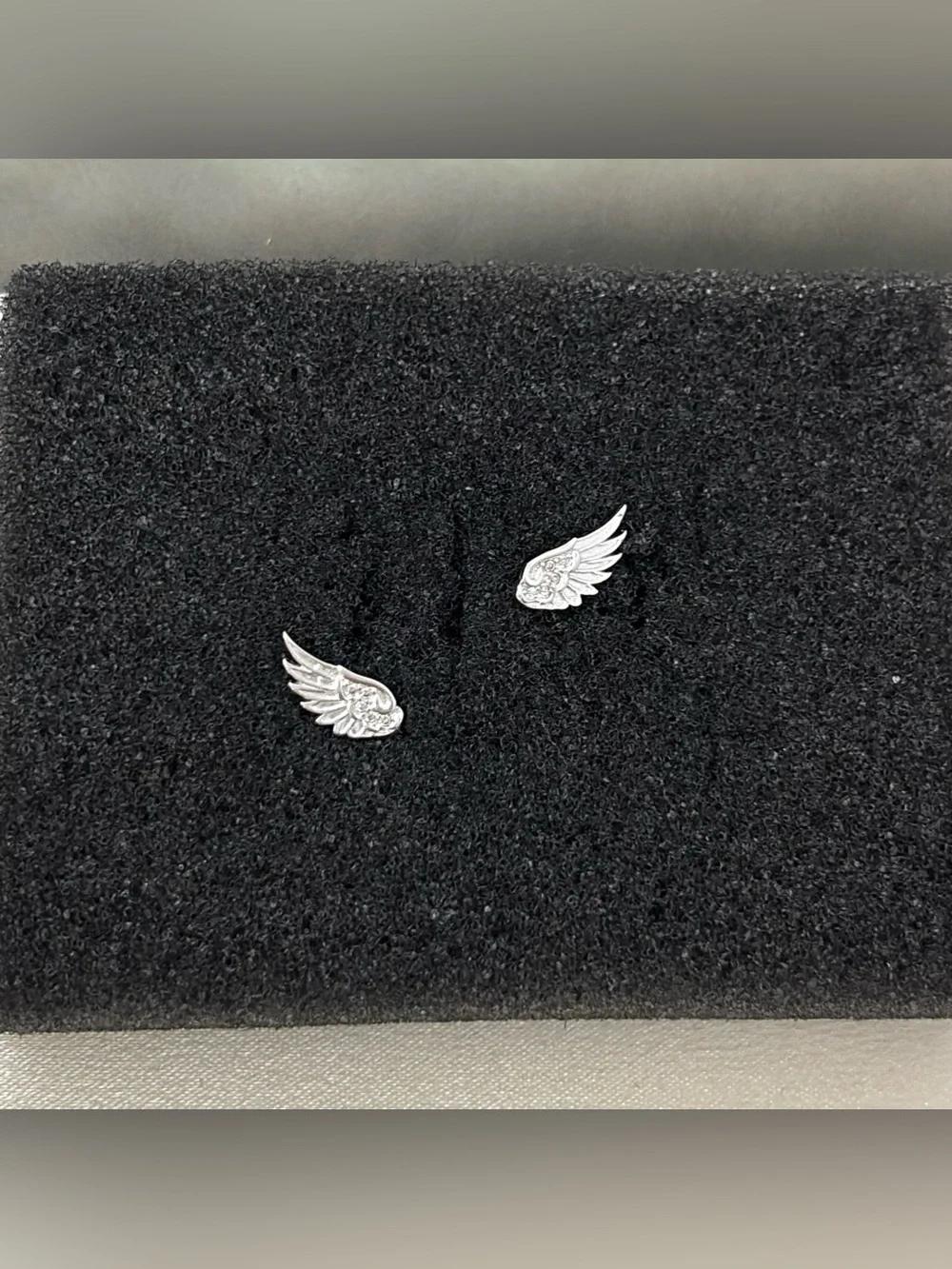 Small Angel wings Stud Earrings for Men Women Streetwear Punk Hip Hop Unisex